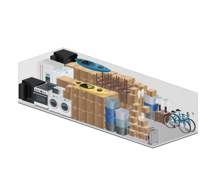 extra_large storage units size guide image for Monte Vista Mini Storage, 2000 W Monte Vista Ave., Turlock, CA, 95382