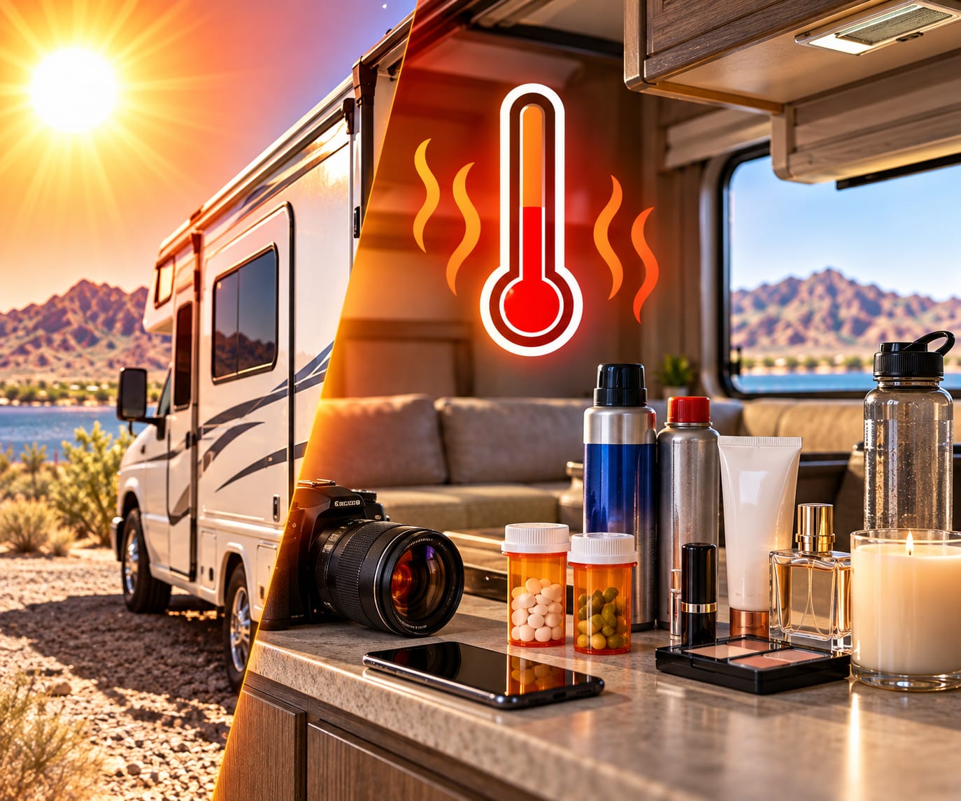 Don't Leave Heat-Sensitive Items Inside