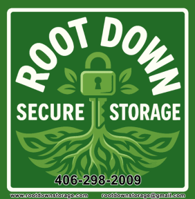 Root Down Secure Storage logo, located in 124 Kyle Ln, Hamilton, MT, 59840