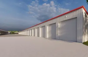 Hallway image of storage units at self storage property Gregg Orr Marine & RV Storage, 5900 Four States Fair Parkway, Texarkana, AR, 71854