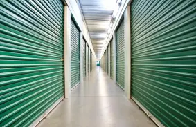 Hallway image of storage units at self storage property Secure RV & Self Storage, 18949 Valley Blvd, Bloomington, CA, 92316
