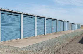 Hallway image of storage units at self storage property Camanche Lake Storage, 8279 Camanche Pkwy South, Wallace, CA, 95254