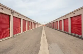 Hallway image of storage units at self storage property Stor-Mor of Anaheim, 1050 N Armando St, Anaheim, CA, 92806