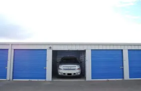 Car fitting inside outdoor storage unit at Fortress Secure Mini Storage at 2175 Willow Road, Arroyo Grande, CA