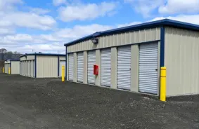 Hallway image of storage units at self storage property Vestal Storage, 3201 Stewart Road, Vestal, NY, 13850