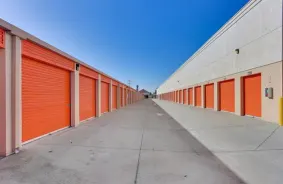 Driveway View of A1 Self Storage in Santa Ana