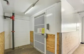 Elevator located in the interior hallway