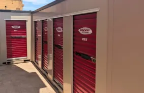 Hallway image of storage units at self storage property Rocket Self Storage, 4920 70th St, San Diego, CA, 92115