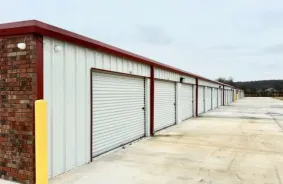 Aerial view of storage units at self storage rental facility Merrill Self Storage - Tahlequah, 3280 S. Muskogee Ave, Tahlequah, OK, 74464