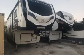 Camper Trailers being Stored in J and D Parking Storage