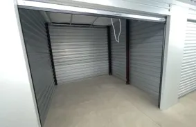 Aerial view of storage units at self storage rental facility Merrill Self Storage - Sallisaw, 215 S. Kerr Blvd., Sallisaw, OK, 74955