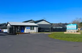 Glacier West Self Storage Office and Sign at 915 Old Pioneer Way NW, Orting, WA 98360