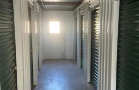 Aerial view of storage units at self storage rental facility We-Store - Hanover, 110 W St Mary's Rd, Hanover, PA, 18706