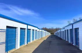 Hallway image of storage units at self storage property Stronghold Eastgate, 758 Old SR 74, Cincinnati, OH, 45245