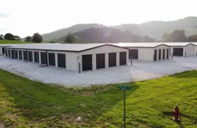 Hallway image of storage units at self storage property Hillsdale Self Storage, 103 Hillsdale Estates Lane, Dixon  Springs, TN, 37057