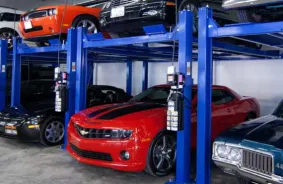 Aerial view of storage units at self storage rental facility A-1 Car Storage, 2235 Pacific Highway, San Diego, CA, 92101
