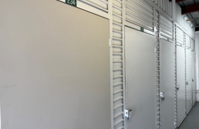 Hallway image of storage units at self storage property Secure Storage, 31547 Outer Highway 10, Redlands, CA, 92373