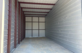 Aerial view of storage units at self storage rental facility The Woods Storage Facility, 105 Crestwood Rd., Heber Springs, AR, 72543