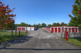 Aerial view of storage units at self storage rental facility We-Store - Mechanicsburg, PA, 6 Long Ln, Mechanicsburg, PA, 17050
