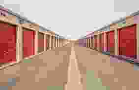 Hallway image of storage units at self storage property Stor-Mor of Anaheim, 1050 N Armando St, Anaheim, CA, 92806