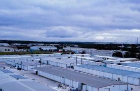 Aerial view of storage units at self storage rental facility Forward Storage - San Antonio, 18975 Marbach Ln, Suite 900, San Antonio, TX, 78266