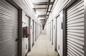 Hallway image of storage units at self storage property Rock Safe Self Storage, 2155 Willow Road, Arroyo Grande, CA, 93420