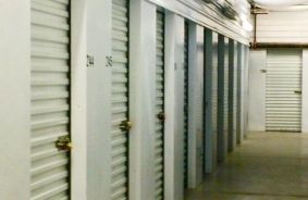 Hallway image of storage units at self storage property Storelocal Storage, 42738 4th Street East, Lancaster, CA, 93535