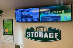 Drone video of storage units at self storage facility Secure Storage, 31547 Outer Highway 10, Redlands, CA, 92373