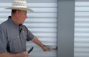 Owner showing around the property