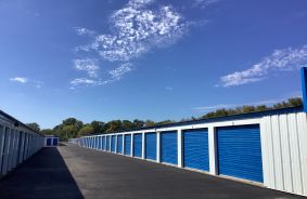 Row of Storage Units inside storage units