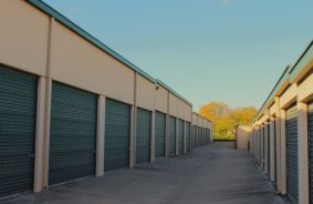 Hallway image of storage units at self storage property Rufe Snow Depot Self Storage, 6707 Rufe Snow Drive, Watauga, TX, 76148