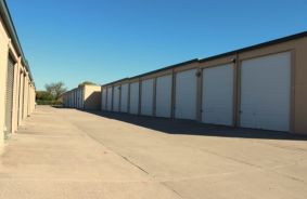 Aerial view of storage units at self storage rental facility Rufe Snow Depot Self Storage, 6707 Rufe Snow Drive, Watauga, TX, 76148