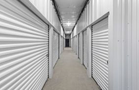 Hallway image of storage units at self storage property Ustick Storage, 17848 Middleton Road, Nampa, ID, 83687