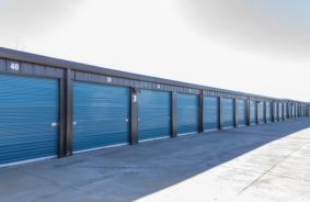 Blue Storage Unit Doors