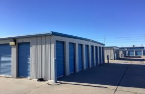 Aerial view of storage units at self storage rental facility Storage Place, 2951 Diers Ave, Grand Island, NE, 68803