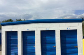 Aerial view of storage units at self storage rental facility Stronghold Eastgate, 758 Old SR 74, Cincinnati, OH, 45245