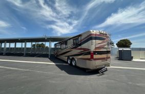 RV parked with covered parking