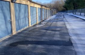 Aerial view of storage units at self storage rental facility We-Store - Williamstown, 856 Sicklerville Rd, Williamstown, NJ, 08094