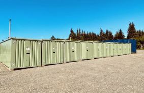Hallway image of storage units at self storage property Homer Storage Solutions, 41420 Sterling Hwy, Homer, AK, 99603