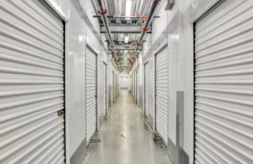 Hallway image of storage units at self storage property A-1 Self Storage, 1337 Old County Rd, Belmont, CA, 94002