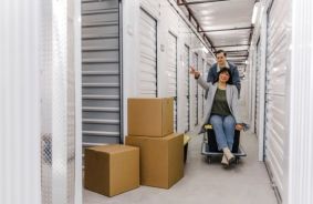 Hallway image of storage units at self storage property Just A Closet Self Storage, 2617 S Sugar Road, Edinburg, TX, 78539
