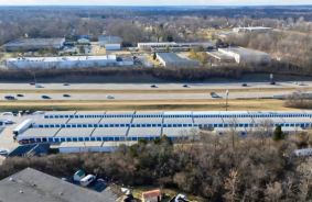 Aerial view of storage units at self storage rental facility Stronghold Eastgate, 758 Old SR 74, Cincinnati, OH, 45245