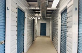Hallway image of storage units at self storage property Gold Vault Storage, 25334 Joe Prather Highway, Ekron, KY, 40117