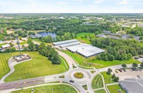 Drone video of storage units at self storage facility Southside Storage, 3100 Chinaberry Dr, Columbia, MO, 65201