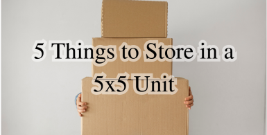 5 Things to Store in a 5x5 Unit