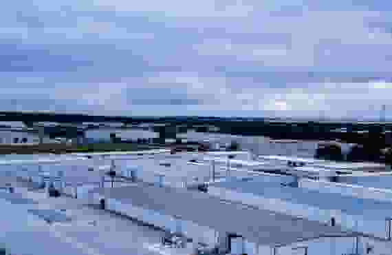 Storage Units Aerial View