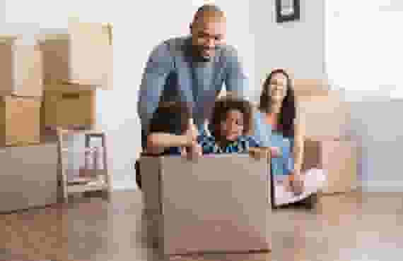 family moving boxes American Classic Storage Hampton