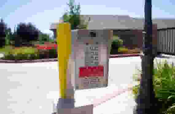 This image shows the keypad used to access the drive up gate