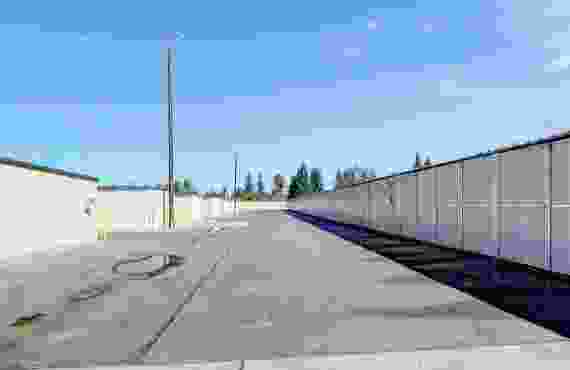 This 360 view shows the customer rows of storage units around our 1191 E Nees avenue location