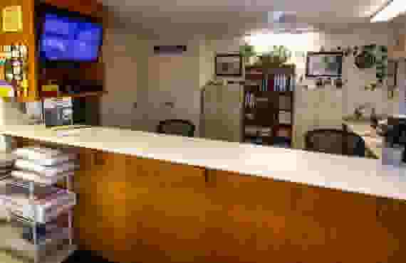 This image shows the inside of the management office at our self storage facility